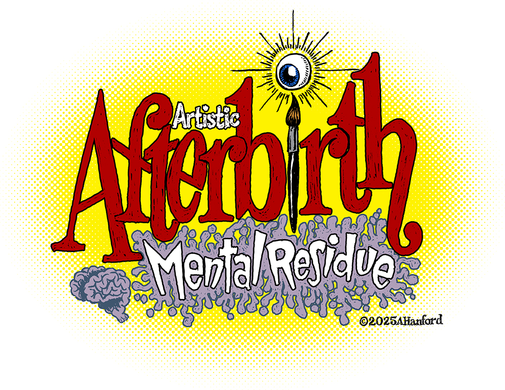 artistic afterbirth title graphic